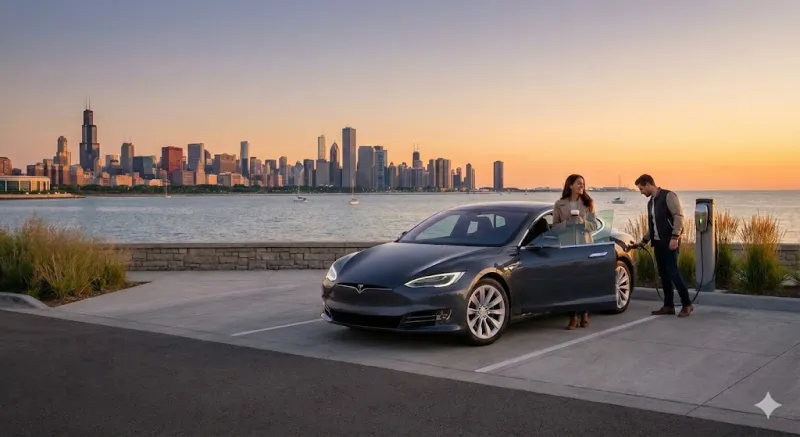 Lake Michigan Loop Tesla Roadtrip - Chicago und Great Lakes